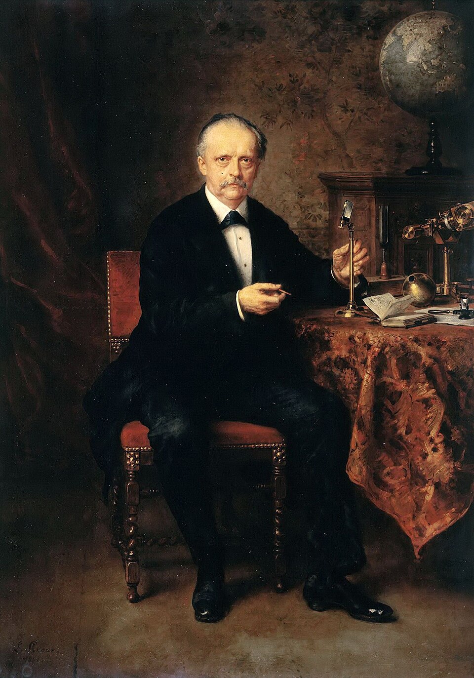 Portrait of physicist and physiologist Hermann von Helmholtz